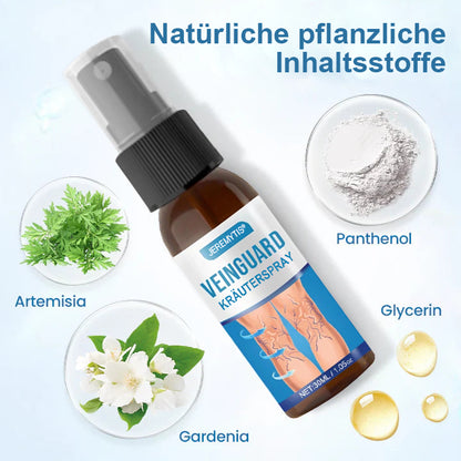 JEREMYTIS® VeinGuard Kräuterspray - ✅ Beseitigen Sie Krampfadern in nur 7 Tagen!