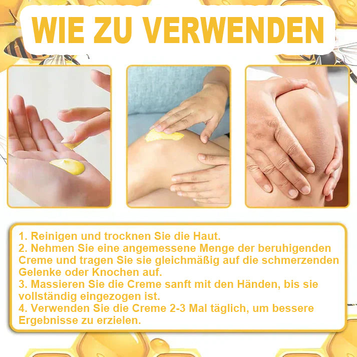🐝[Offizieller Store] ODEIUN Bienenvenen-Schmerzlindernde Knochenheilungscreme 👨‍⚕️ Genehmigt von der Deutschen Osteopathischen Vereinigung (DGO)