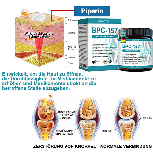 JEREMYTIS™ 𝐁𝐏𝐂-𝟏𝟓𝟕 𝐆𝐞𝐥𝐞𝐧𝐤𝐡𝐞𝐢𝐥𝐬𝐚𝐥𝐛𝐞 🦴 Behandelt Arthritis, Neuropathie, Rheuma, Sportverletzungen und mehr