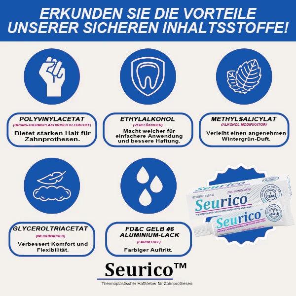 ✨[Offizieller Markenladen]Seurico™ Thermoplastisches Haftmittel für Zahnprothesen
