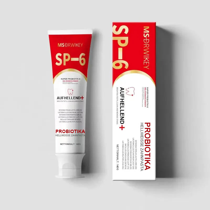 ⏰Super Probiotic-6 Zahnpasta mit 6 Probiotika zur Balance der oralen Mikrobiota