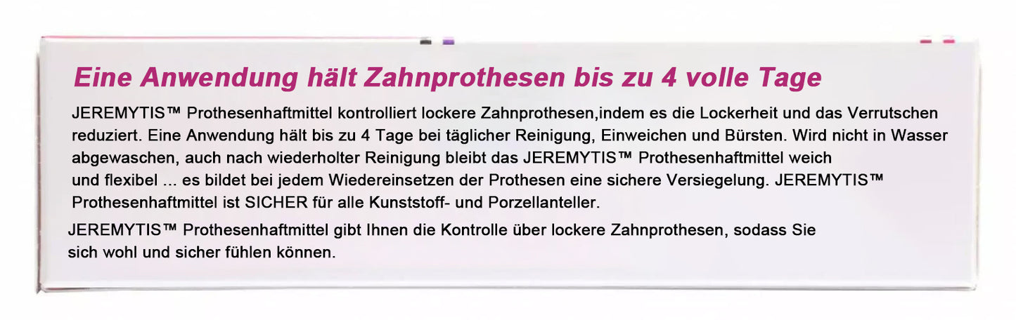 ✨[Offizieller Markenladen] JEREMYTIS™ Thermoplastisches Haftmittel für Zahnprothesen (✨KAUF 2, ERHALTE 1 GRATIS🎁)