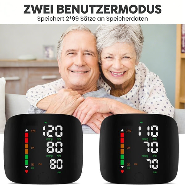 Handgelenk-Blutdruckmonitor – LED-Display, verstellbar, Gesundheitsüberwachung