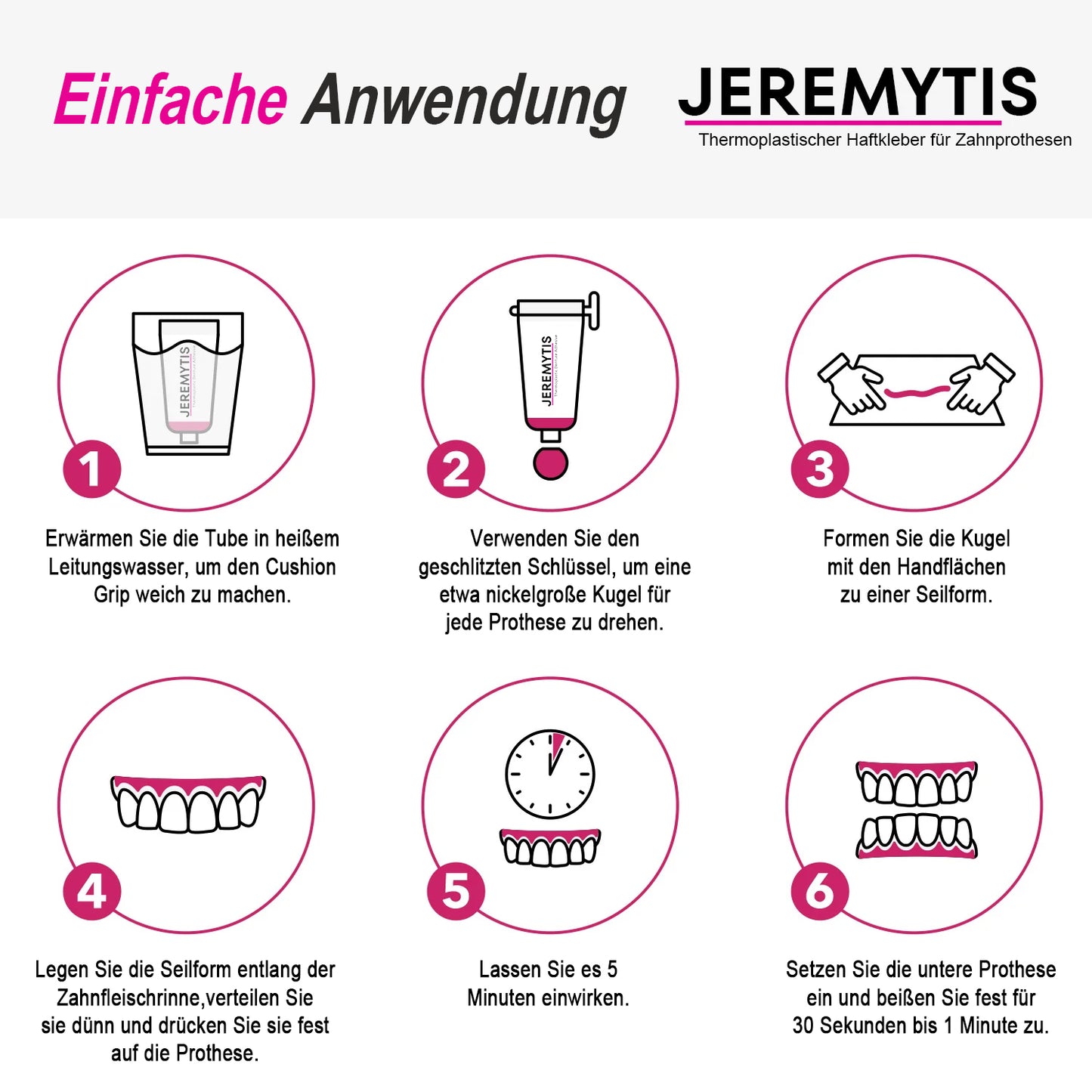 ✨[Offizieller Markenladen] JEREMYTIS™ Thermoplastisches Haftmittel für Zahnprothesen (✨KAUF 2, ERHALTE 1 GRATIS🎁)