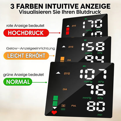 Handgelenk-Blutdruckmonitor – LED-Display, verstellbar, Gesundheitsüberwachung